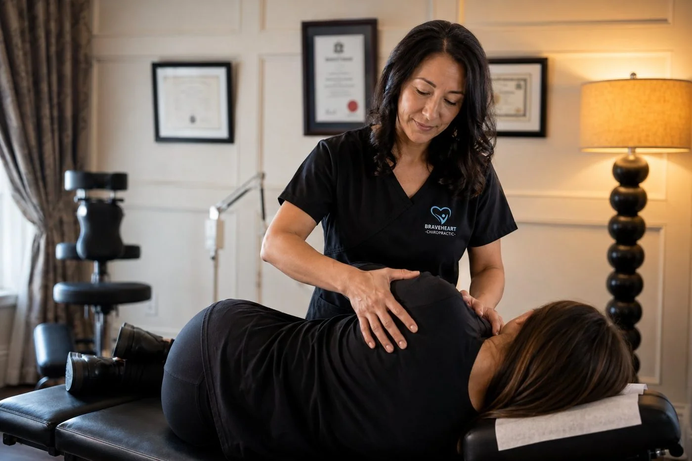 Dr. Evette Elia providing private concierge chiropractic care in Bolton Ontario